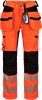 Hi-vis mens stretch trousers, class 2 2 Fluor Orange/Black Wenaas  Miniature